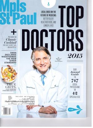 Mpls St Paul Top Doctors magazine cover